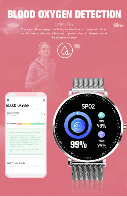 Full Touch Smart Fitness Tracker Watch