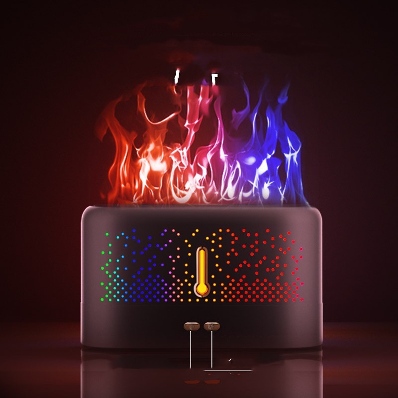 Ultrasonic Aromatherapy Flame Humidifier