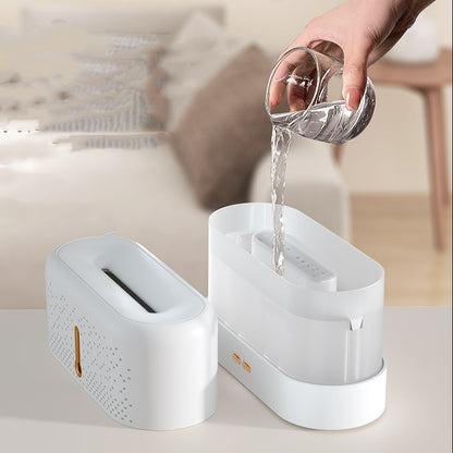 Ultrasonic Aromatherapy Flame Humidifier