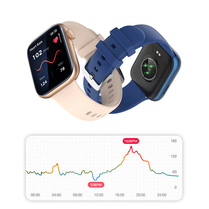 Smart Sports Watch: Heart Rate, Steps, Calls, Music & Full Screen