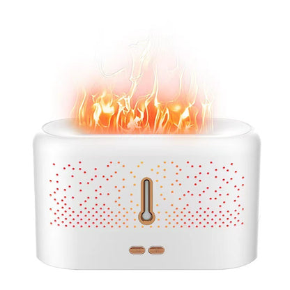 Ultrasonic Aromatherapy Flame Humidifier