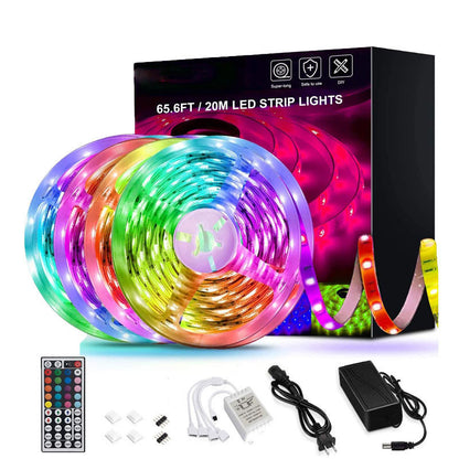 RGB LED Strip Lights with Controller – Flexible Tape for Room