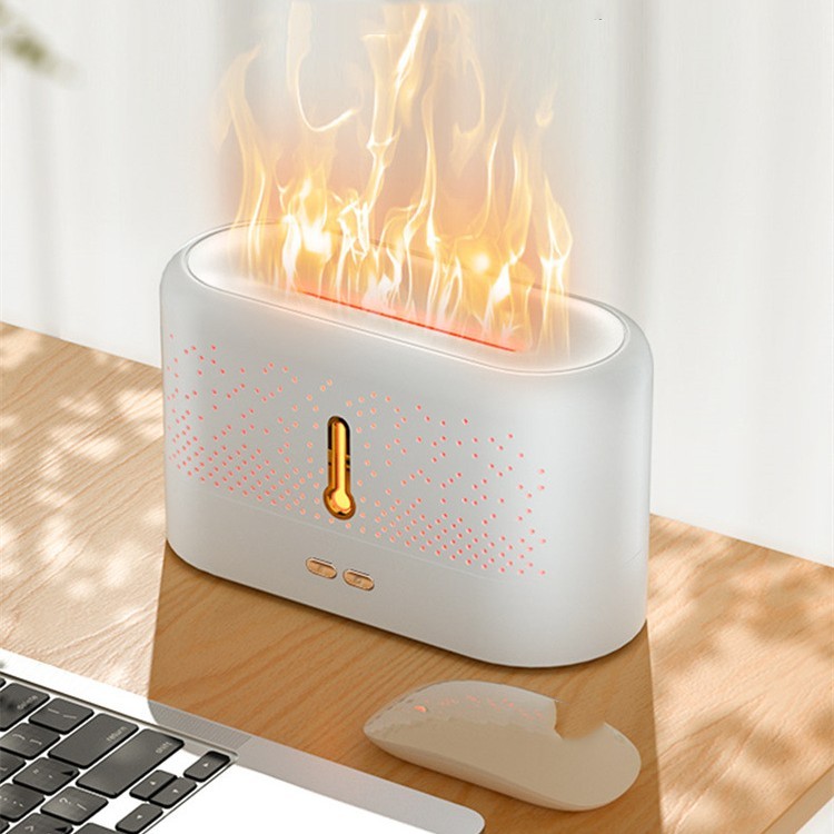 Ultrasonic Aromatherapy Flame Humidifier