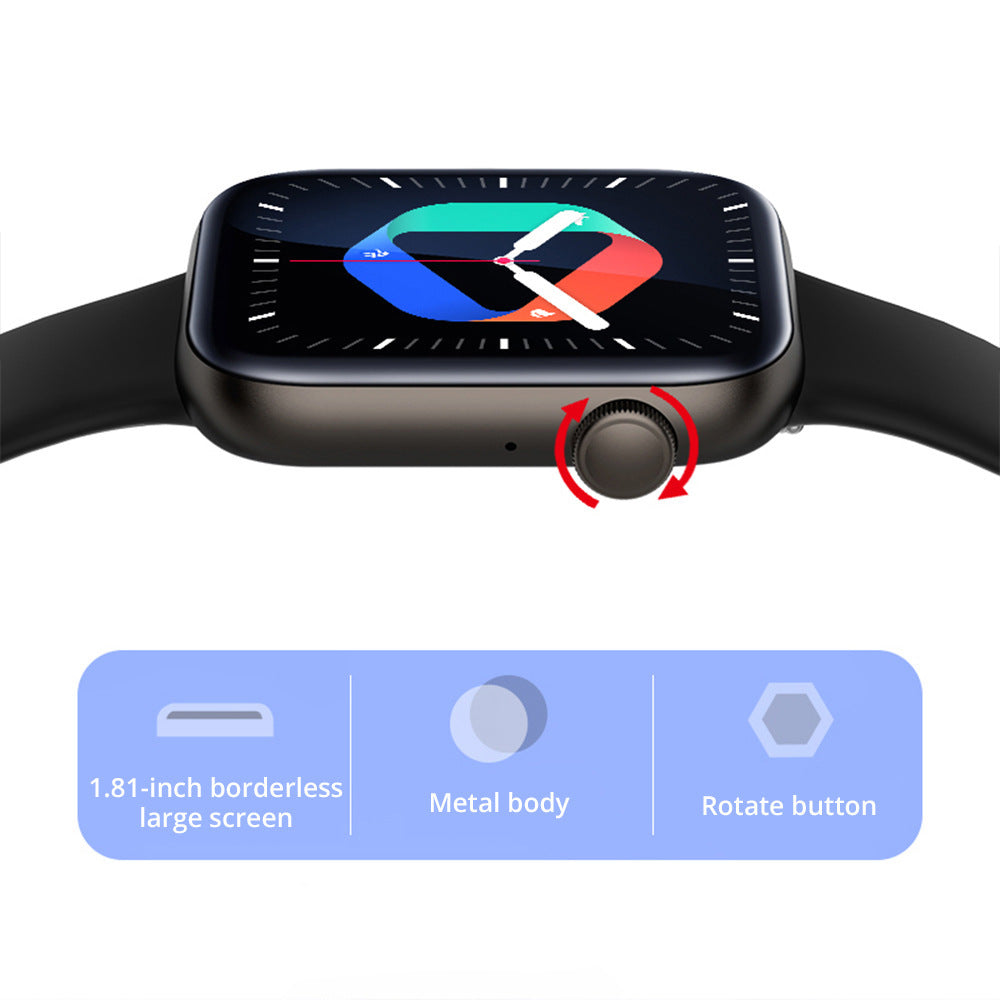 Smart Sports Watch: Heart Rate, Steps, Calls, Music & Full Screen