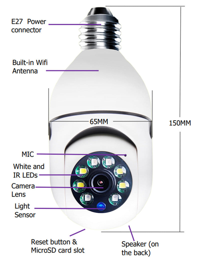 Home 5G WiFi Alarm Monitor Camera