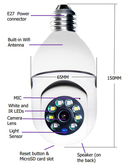 Home 5G WiFi Alarm Monitor Camera