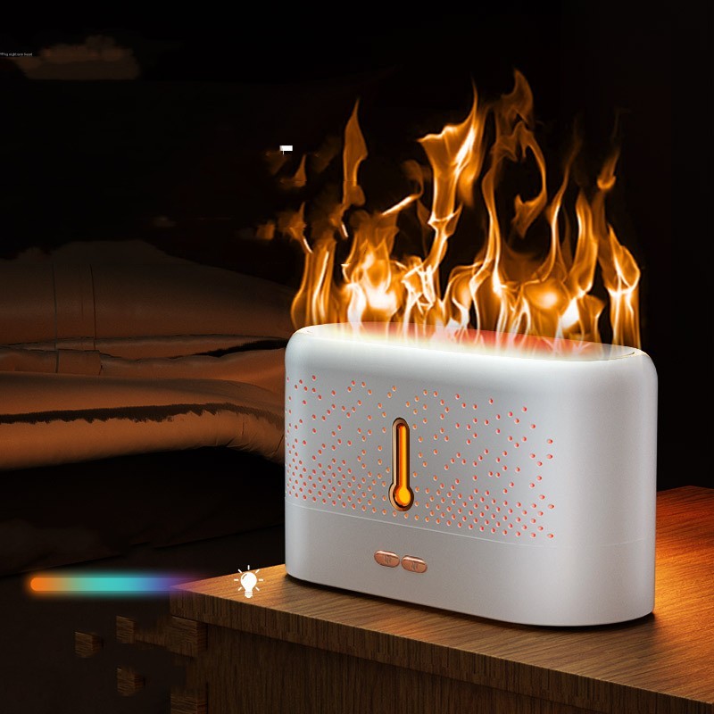 Ultrasonic Aromatherapy Flame Humidifier