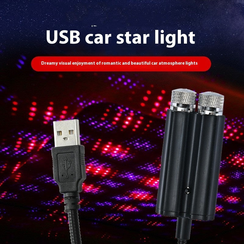 Car Atmosphere Light Usb Star Projection